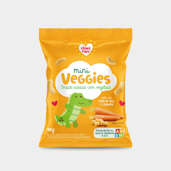 Mini Veggies Grão de Bico e Cenoura - 18g