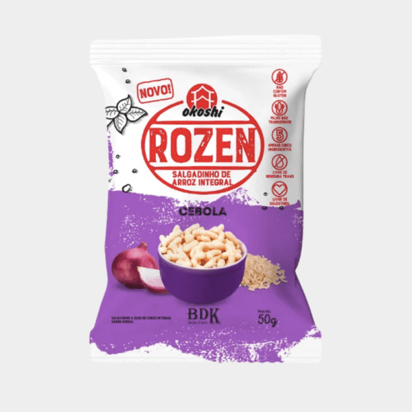 Salgadinho de Arroz Integral Cebola Okoshi - 35g