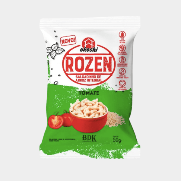 Salgadinho de Arroz Integral Tomate Okoshi - 50g