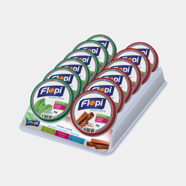 Bala Flopi Sem Açúcar Hortelã e Canela Florestal - 480g