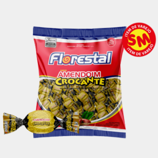 Bala de Amendoim Crocante Florestal - 124g