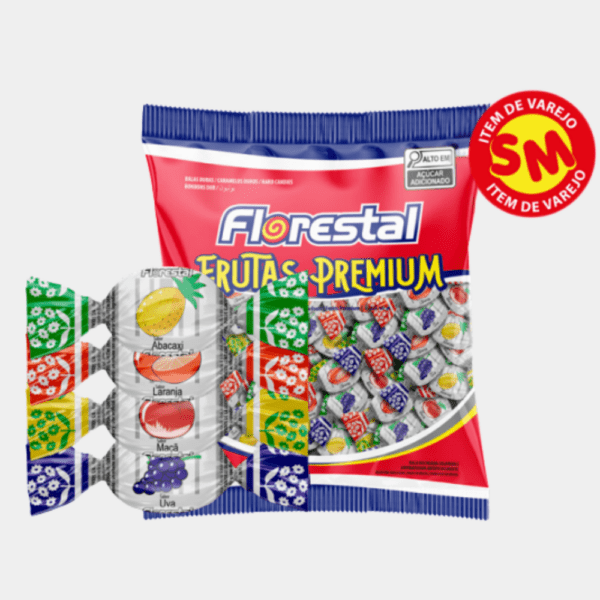 Bala de Frutas Premium Florestal - 124g