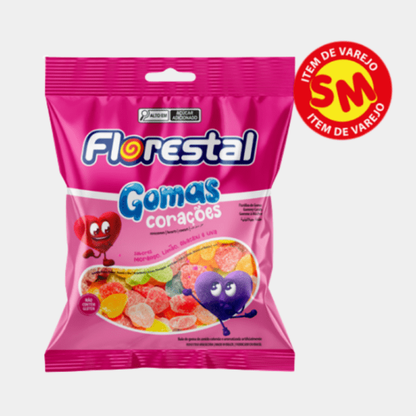 Bala de Goma Coração Florestal - 60g