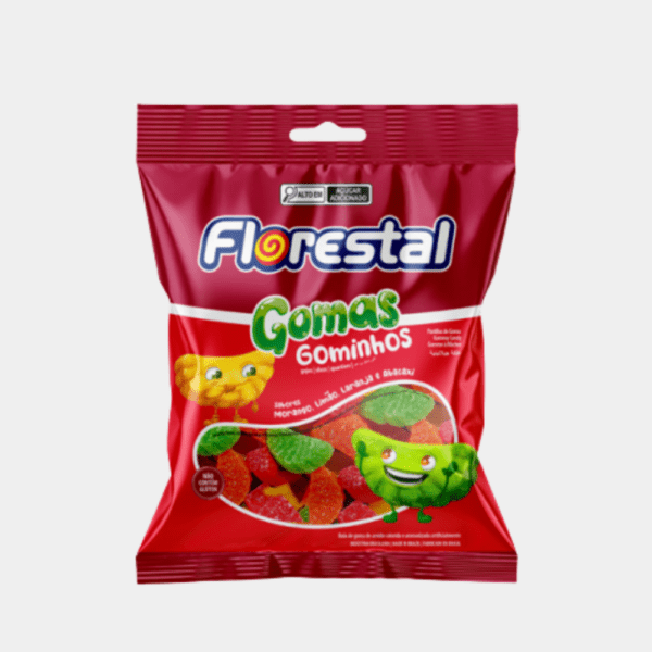 Bala de Goma Gominhos Florestal - 150g