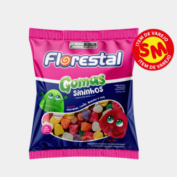 Bala de Goma Sininhos Florestal - 150g