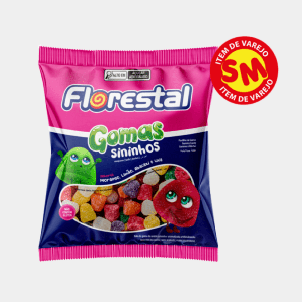Bala de Goma Sininhos Florestal - 60g