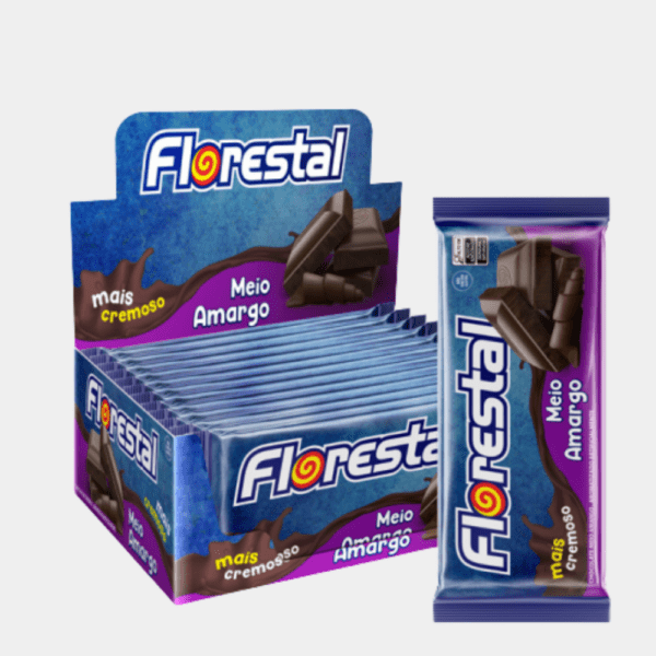 Barra de Chocolate Meio Amargo Florestal - 960g
