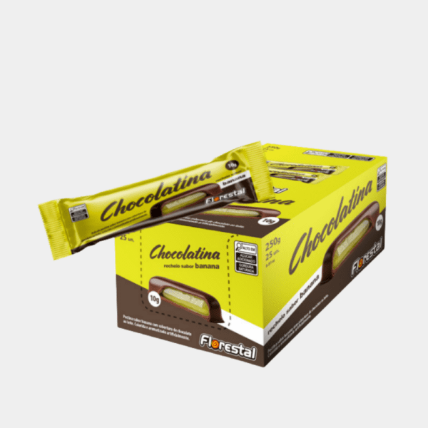 Chocolate ao Leite Recheio Sabor Banana Florestal - 250g