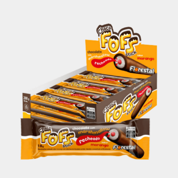 Chocolate com Marshmallow Fofs Morango Florestal - 288g