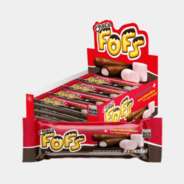 Chocolate com Marshmallow Fofs Morango Florestal - 288g