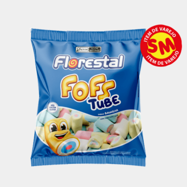 Marshmallow Fofs Tube Colorido Florestal - 220g