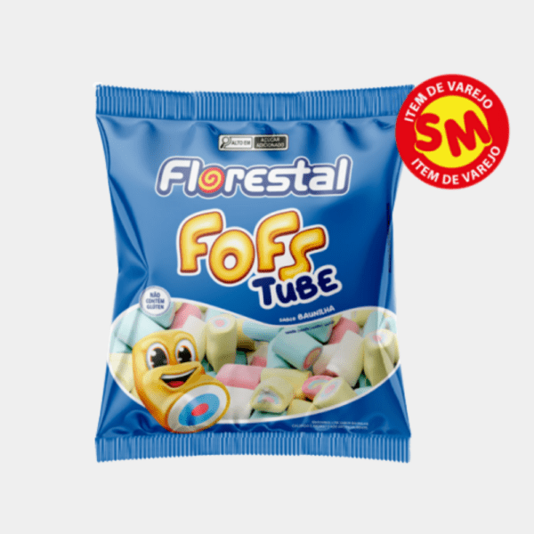 Marshmallow Fofs Tube Colorido Florestal - 50g